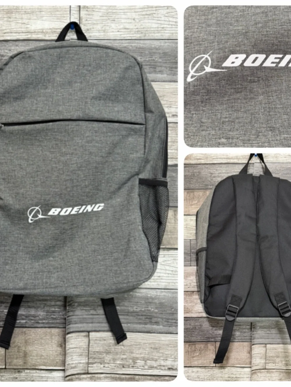 Boeing Backpack Gray Black